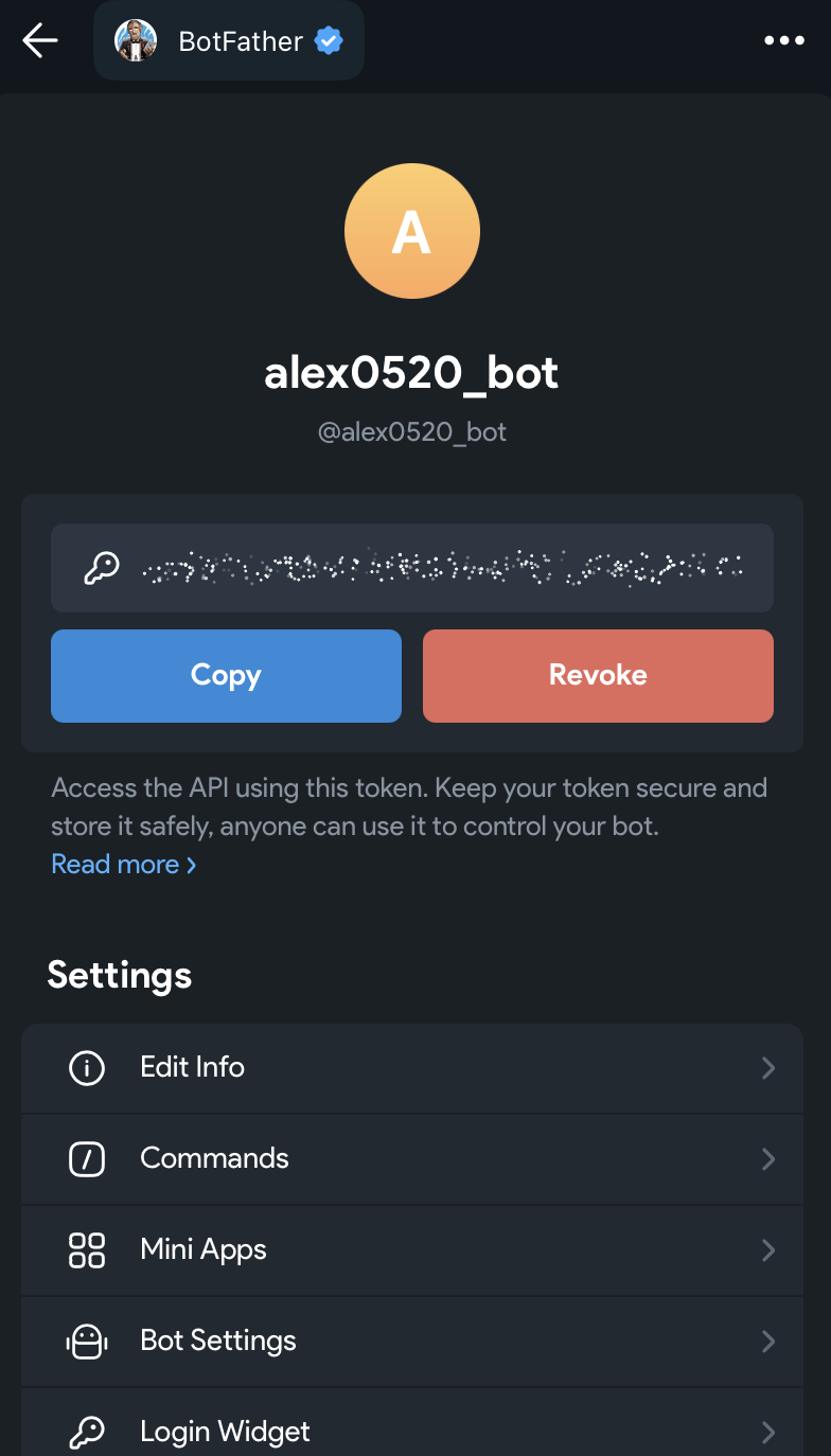 Create a Telegram Bot