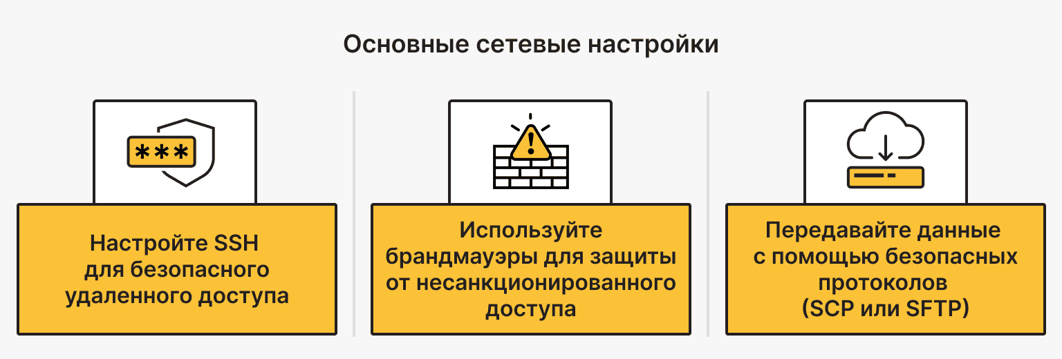 Сетевые настройки