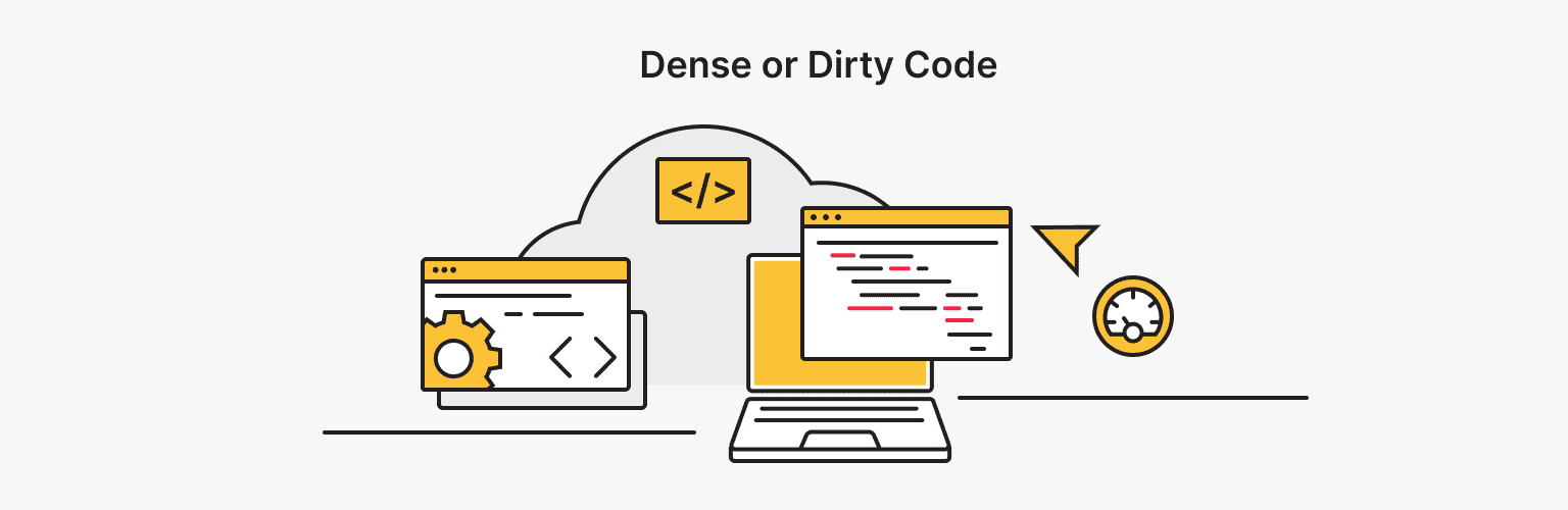 Dense or Dirty Code cause a slow website loading