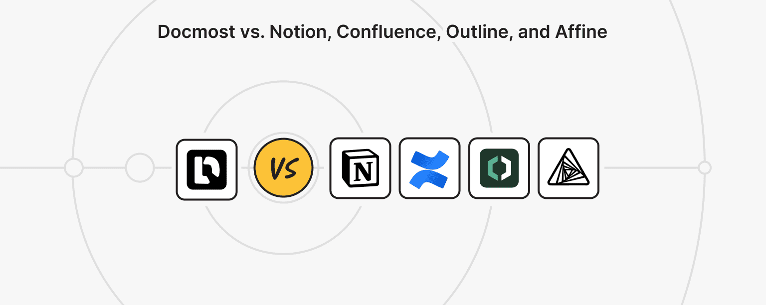 Docmost vs. Alternatives: Notion, Confluence, Outline, Affine
