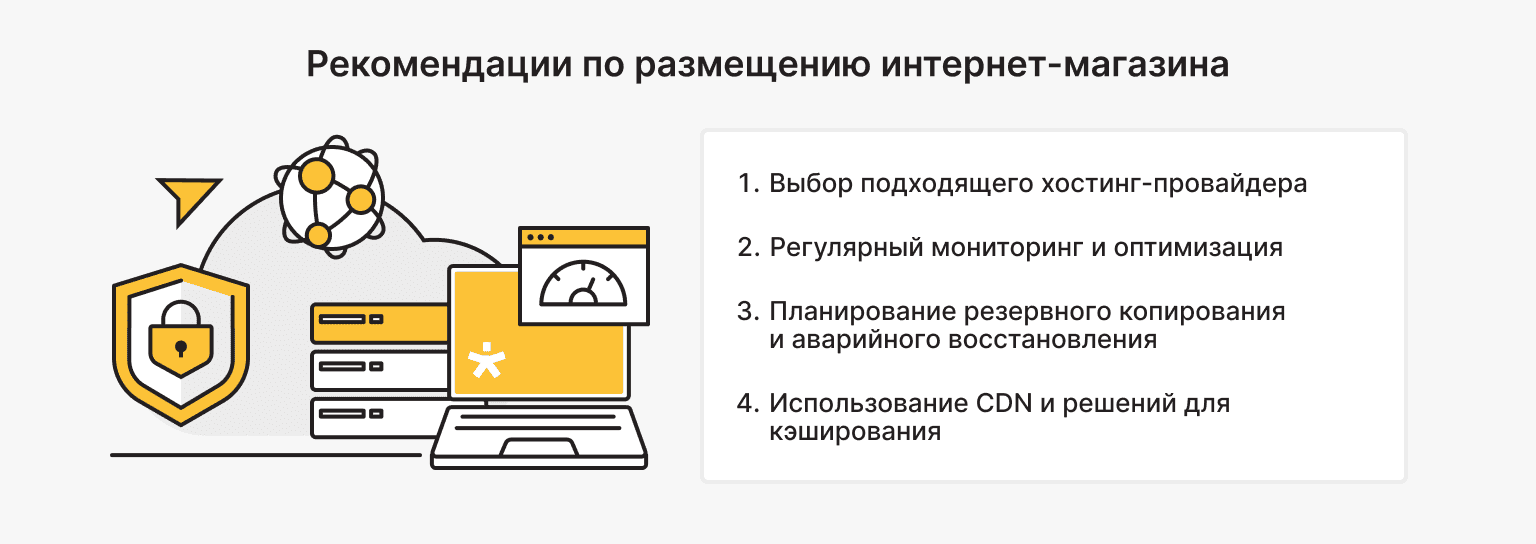 Рекомендации по размещению интернет-магазина