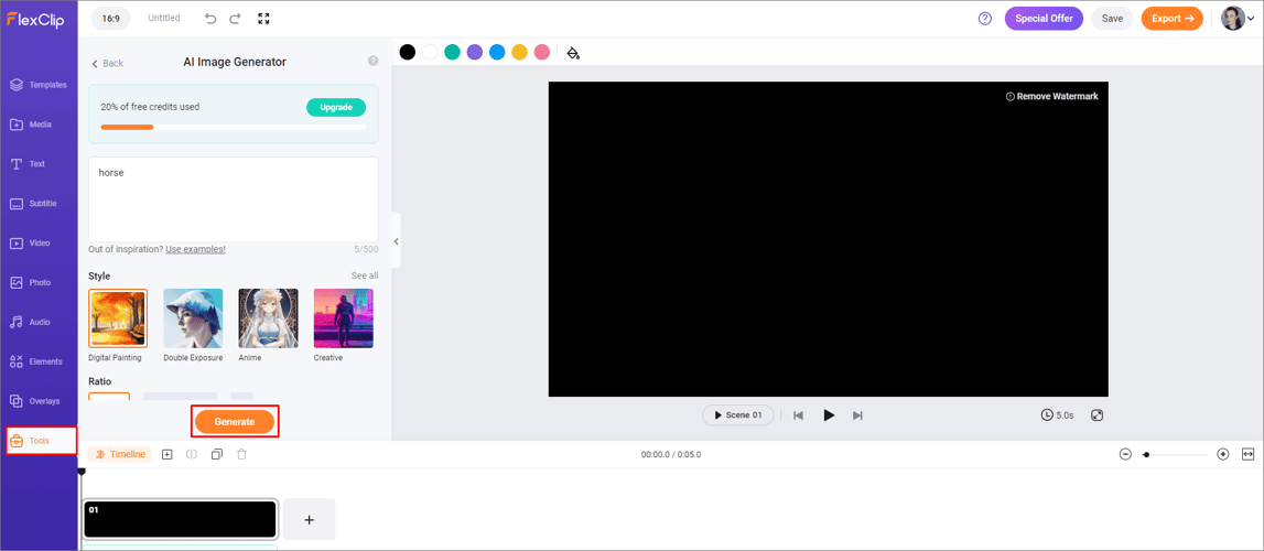 FlexClip AI for Video