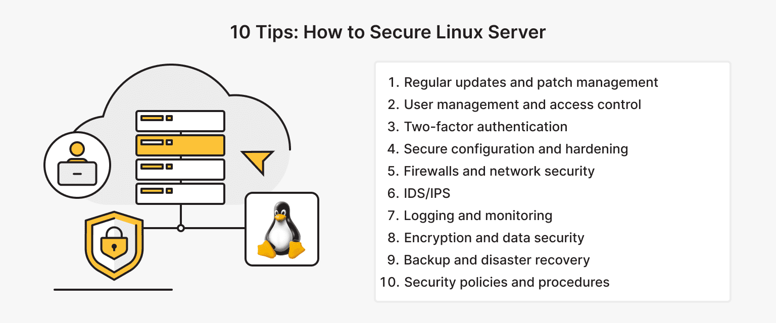 Top 10 Tips How to Secure Linux Server