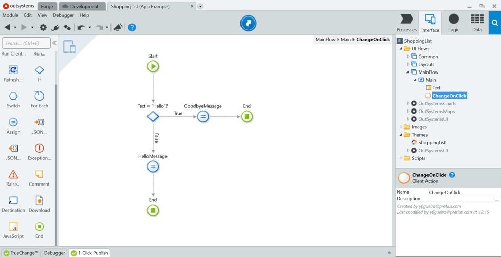 OutSystems low-code platform