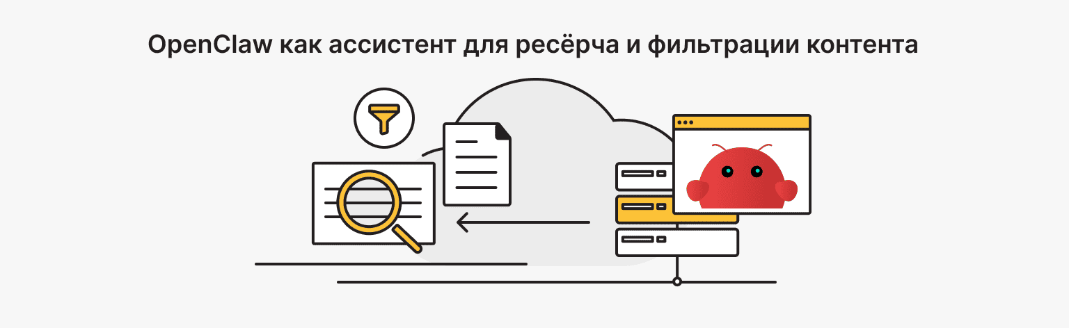 Сценарий 2: фильтрация ресерча из Reddit/X в Notion или Slack openclaw