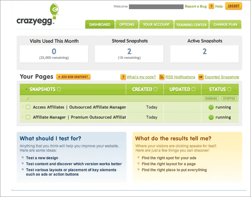 Crazy Egg: Visual UX Analytics