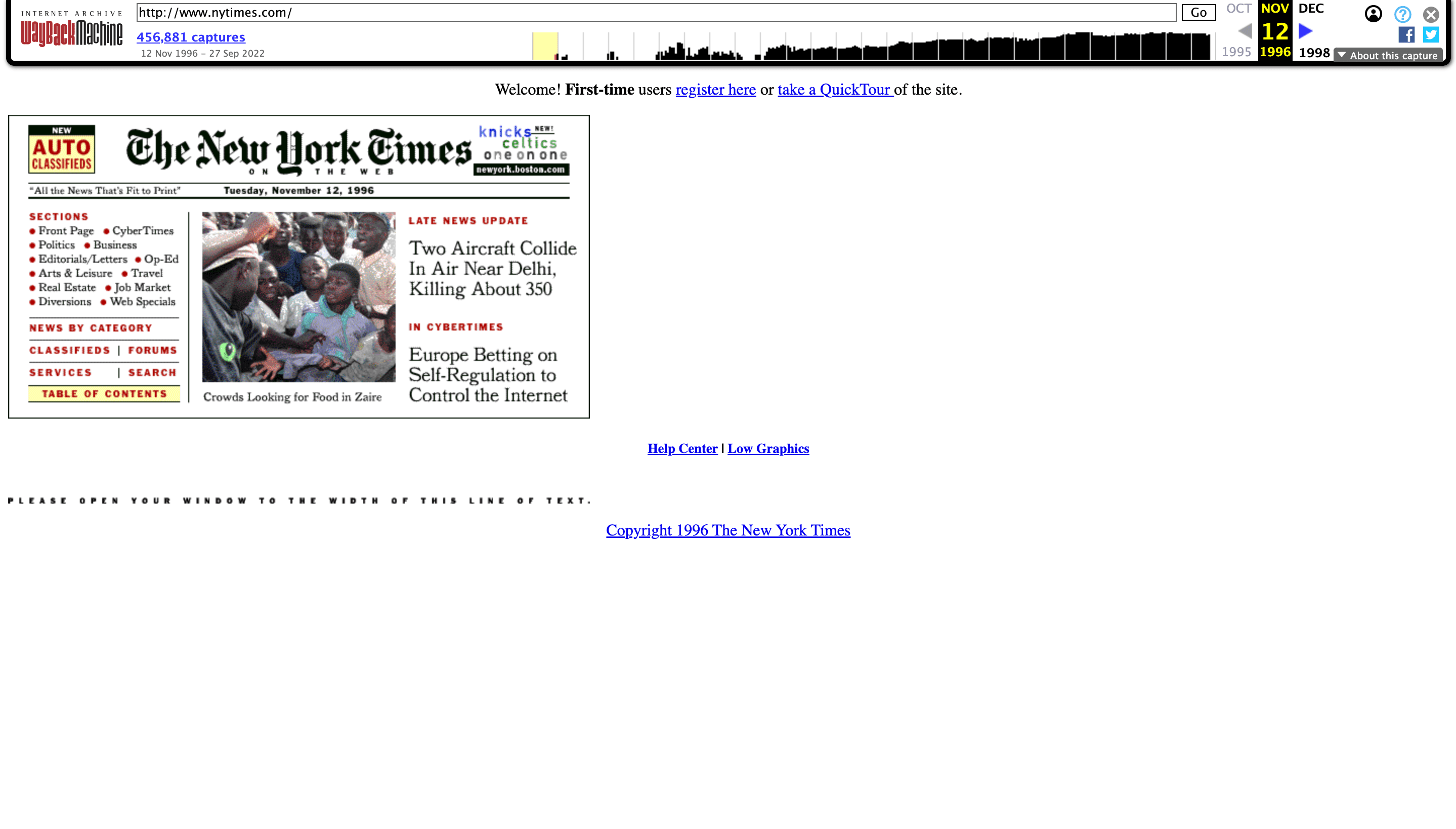 webarchive nytimes in 1996