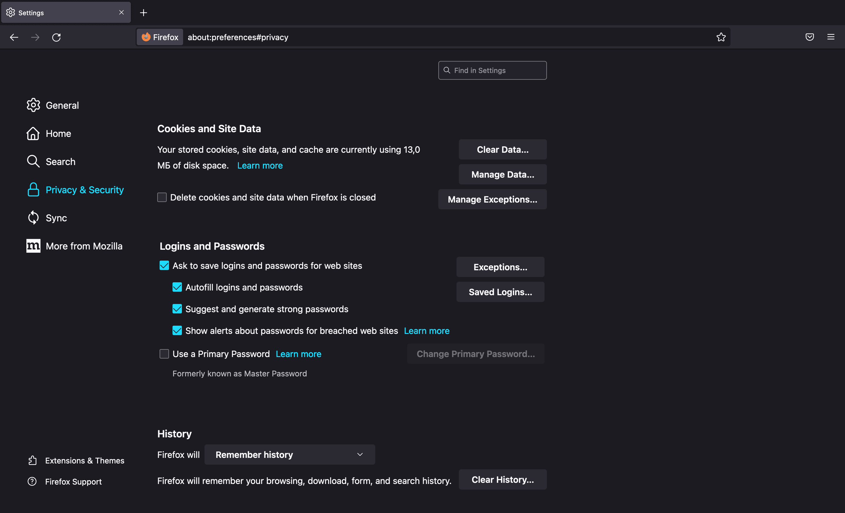 cookies in mozilla