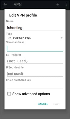 Setting up L2TP/IPsec on Android