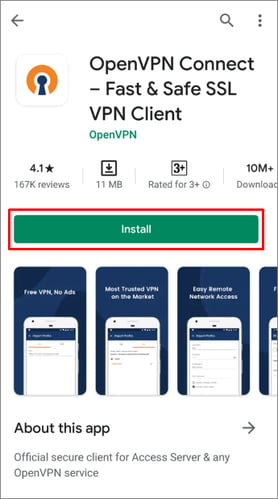 OpenVPN Installation on Android