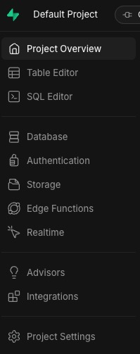 Supabase: Studio, Table Editor, and API Keys